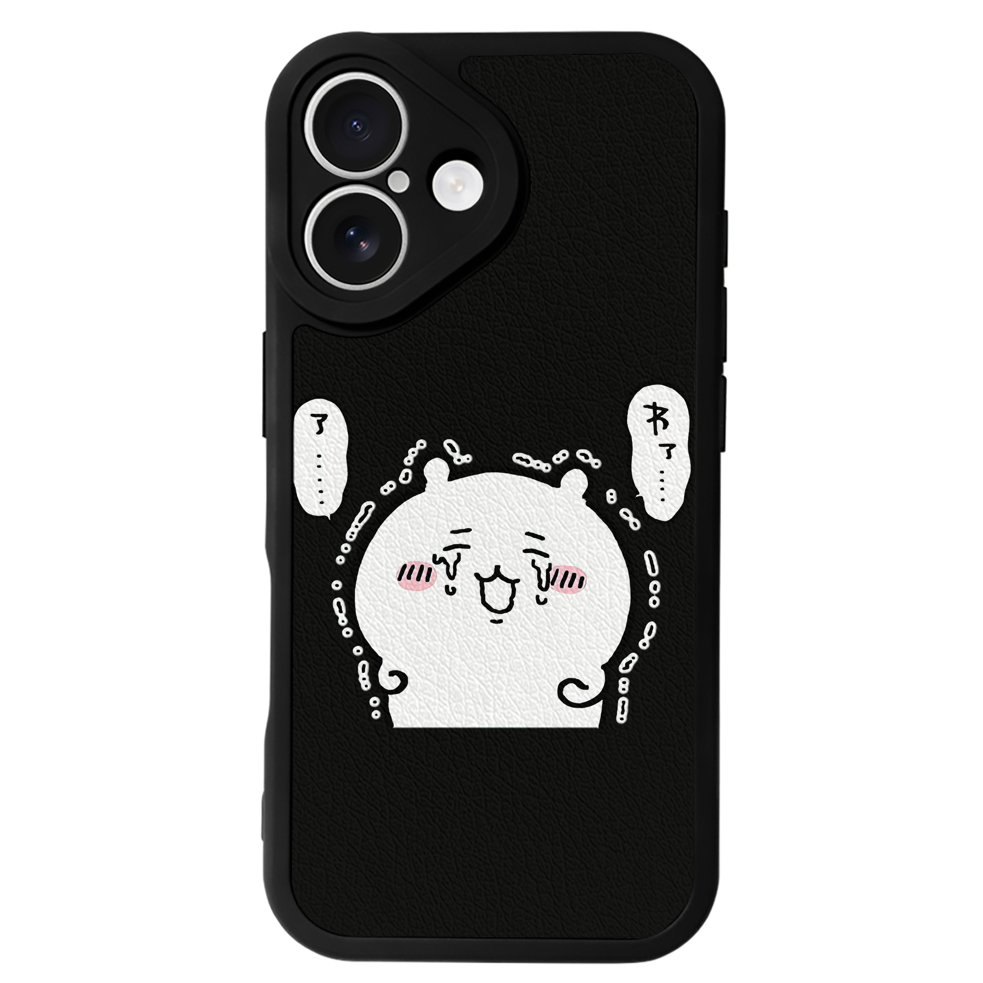 （画像用） ちいかわ ちいかわ Chii-kawa chiikawa 【iPhone 16シリーズ対応】シリコンスマホケース（レザー調） 材質：シリコン
